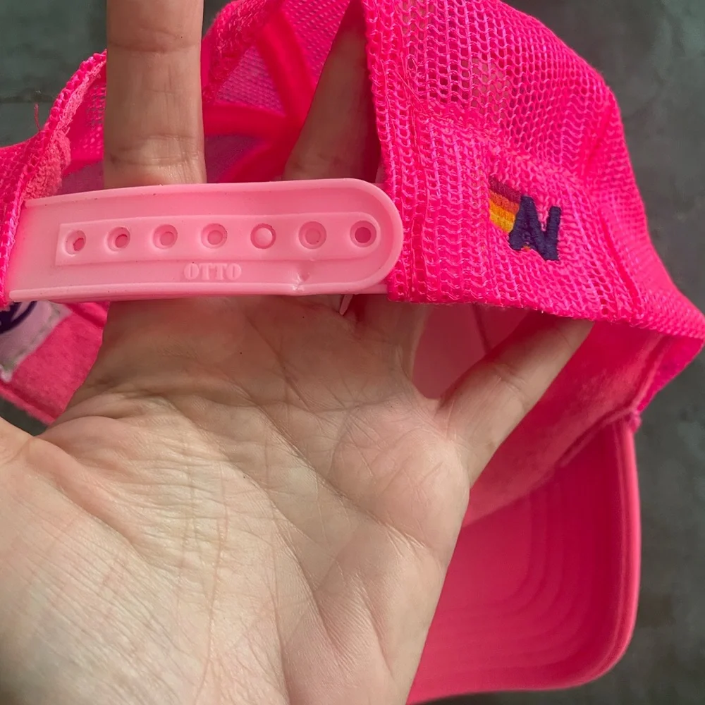 Aviator Nation Pink 'Pray for Snow' Patch Trucker Hat